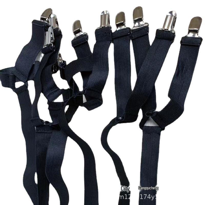 Adjustable 6-Way 12-Clip Bed Sheet Fastener – Anti-Slip & Secure Grip