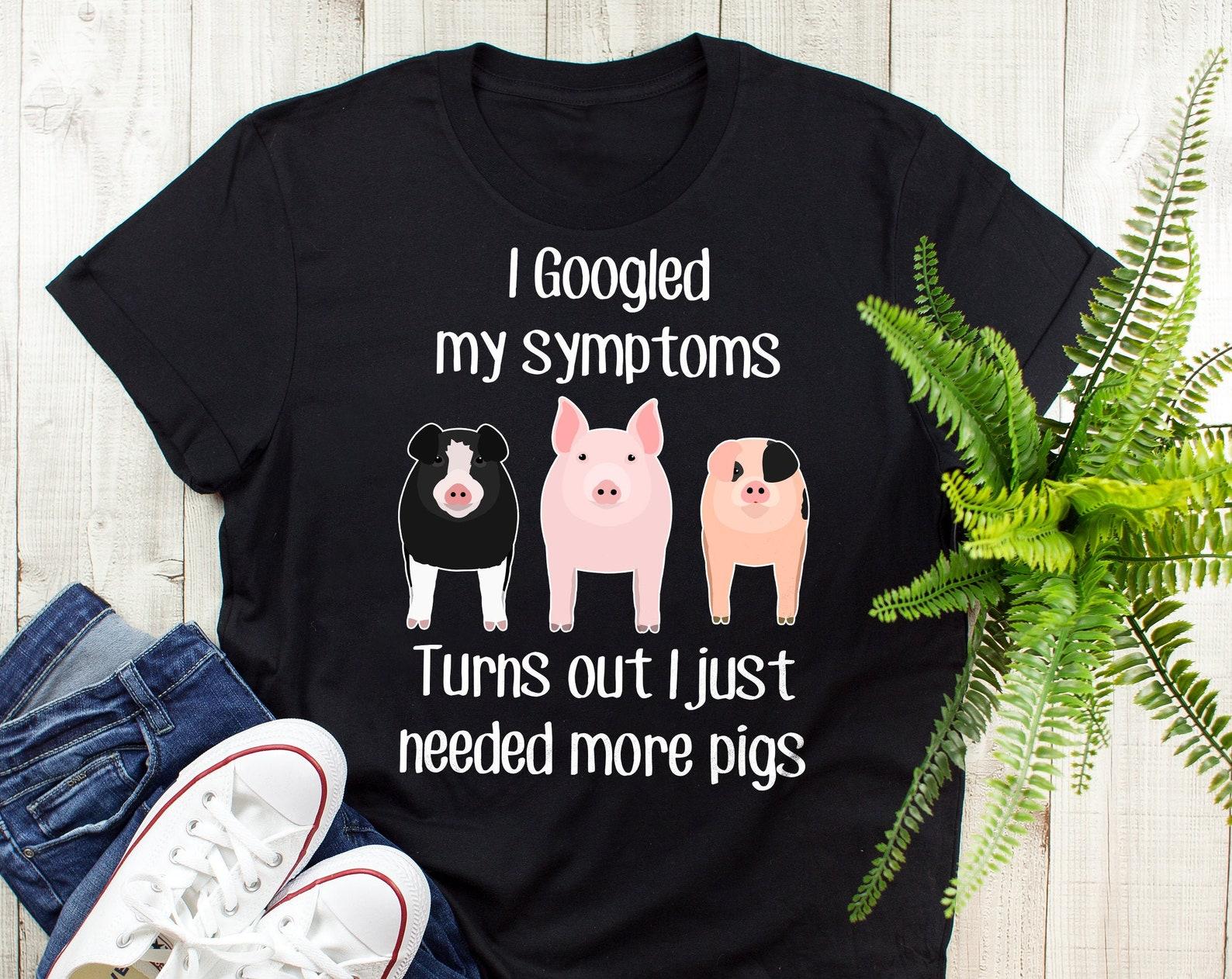 Funny Pig Shirt, , , Pet Hog Lover Gift, Farm Tshirt, Cute Farming Tee, Farmer Tshirt, Pig Mom Dad, Mini Birkshire Animal Livestock 100