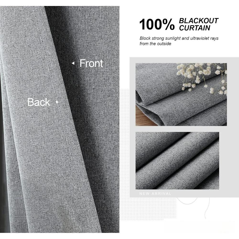 350m Height Solid Color Living Room Curtains 310CM Length 100% Blackout For Faux Linen Bedroom High Ceiling Window Curtain