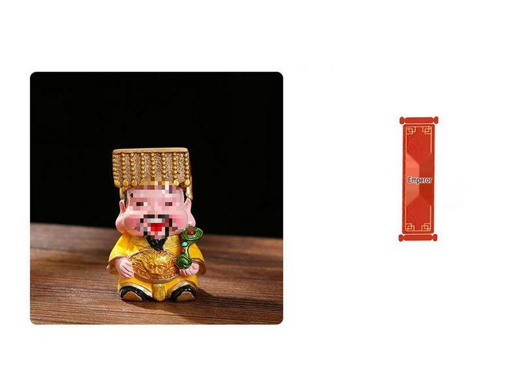 Five Fortune Gods Figurine for Office or Home Decor, Perfect for Entrances, TV Cabinets, Shop Openings, and Housewarming Gifts