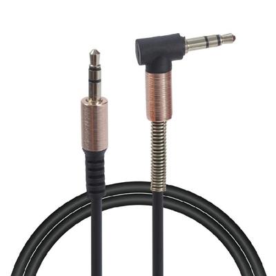3,5 mm 90 Grad gewinkelt auf gerade 3,5 mm Kabel 50 cm Platzsparend für engen Raum im Auto Heimstudios Büros Geräte
