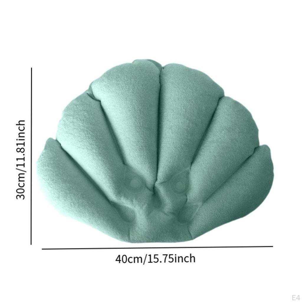 Pillow Shell Inflatable Bath Shaped With Suction Cup Nonslip Support Pvc For Home