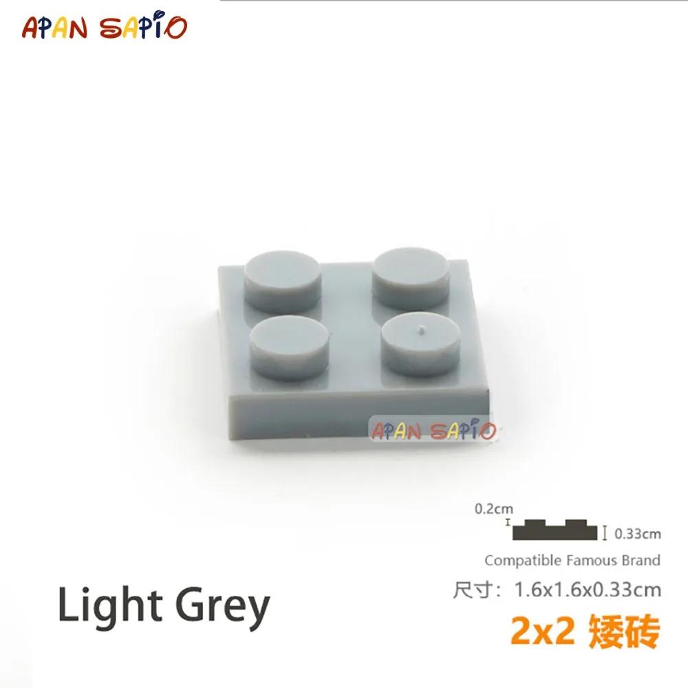High-Quality 30Pcs/Lot Self-assembly High-Quality Blocks High-Quality Building Construction Pieces High-Quality Thin High-Quality 2X2 High-Quality