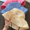 Wide Brim Bow Bucket Hat Korean Women's Sun Hat Casual Fisherman Hat  Mountaineering