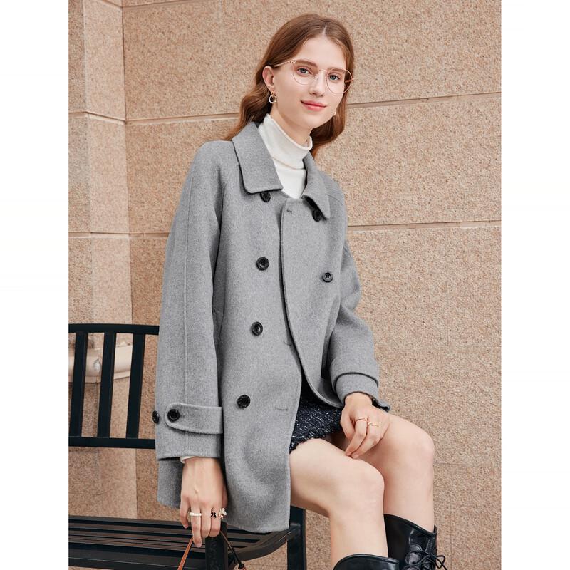 BETU Women's Winter Wool Blend Double-Sided Coat