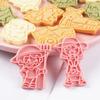 8Pcs Farm Animal Cookie Cutters Mold Set Cartoon Chicken Pig Sheep Cow Cookie Mold Press Baking Kitchen Pastry Bakeware Tools
