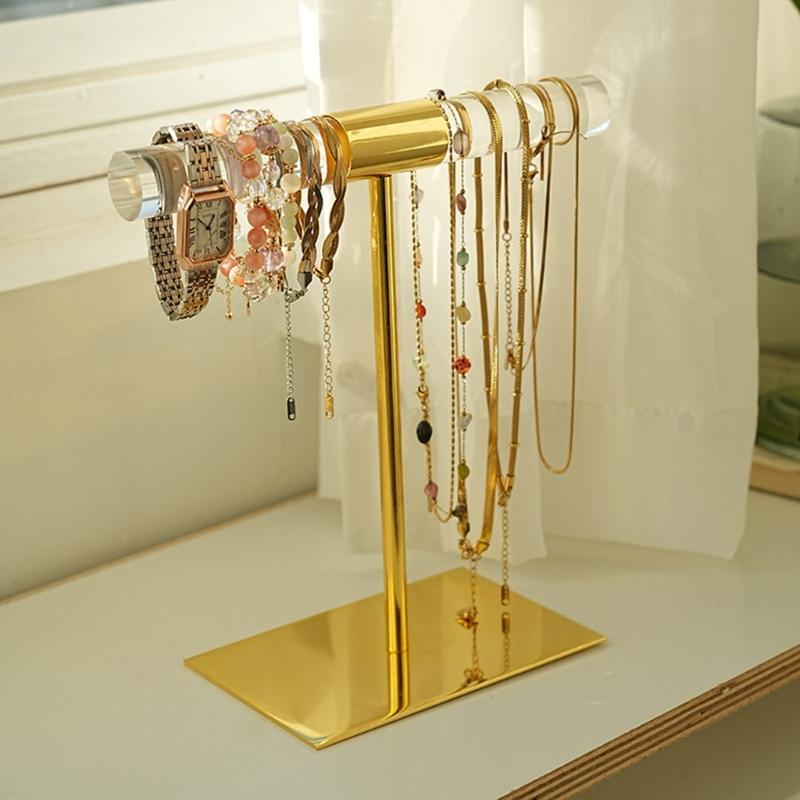 Multifuntional Bracelet Display Stand Necklace Display Holder Watch Rack Bracelet Organizers Acrylic Texture for Jewelry