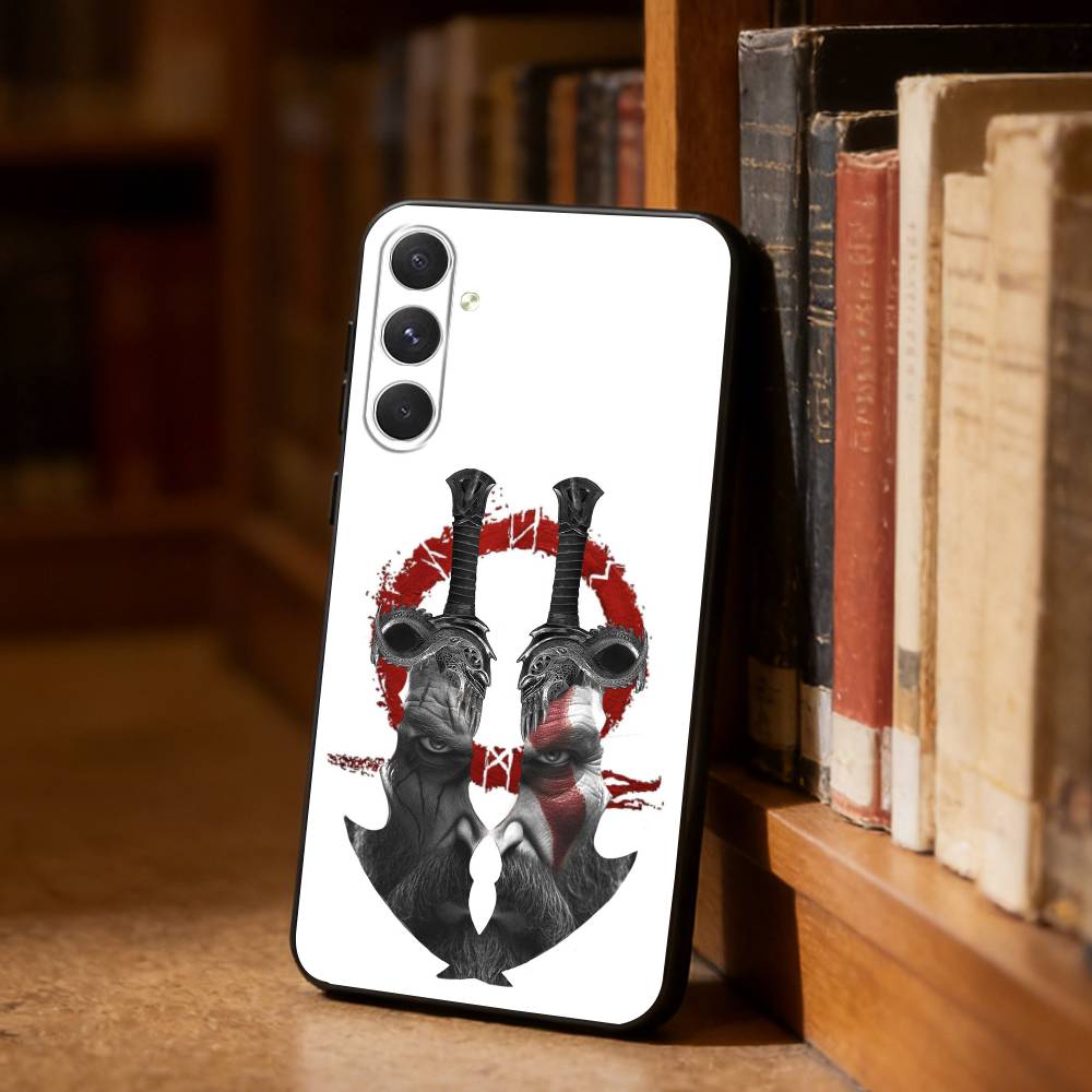 

G-God of W-War Kratos Phone Case For Samsung S26,S25,S24,S23,S22,S21,Plus,Fe,Lite,Others Black Cover Samsung S20plus5G
