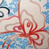 [USED] Woodblock print, knot pattern, butterfly
