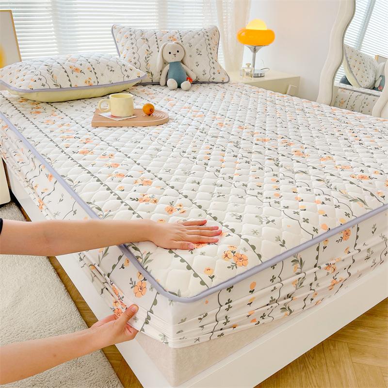 

Простыня с хлопковой подкладкой для беременных и детей, приятный для кожи матовый принт, утолщенный матрас Simmons, защитный чехол «все включено» 90*200