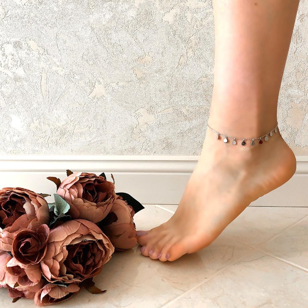 Silver Ankle Bracelet Without Stones (2014386)