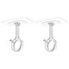 Curtain Rod Holder Brackets Strong Load-bearing Adjustable Simple Installation Ceiling Mounted Self Adhesive Curtain Rod Hooks