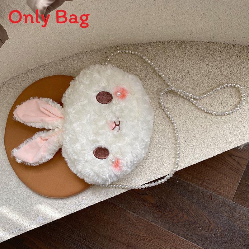 Cute Rabbit Mini Crossbody Bag With Zip Closure And Inner Pocket For Women