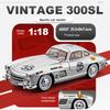 1:Maßstab 18 300SL 500K Automodell Spielzeug Sound Licht Vierradaufhängung Lenkgestänge Lenkung Sportwagenmodelle Hobby Ornamente