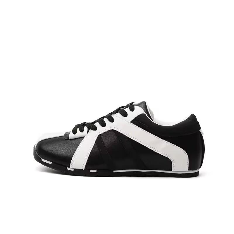 5CM Inner Height Increase Red Moral Training Shoes Women's Zebra Shoes 2025 Spring and Summer New Square Head Casual Sports Shoes Forrest Gump Shoes