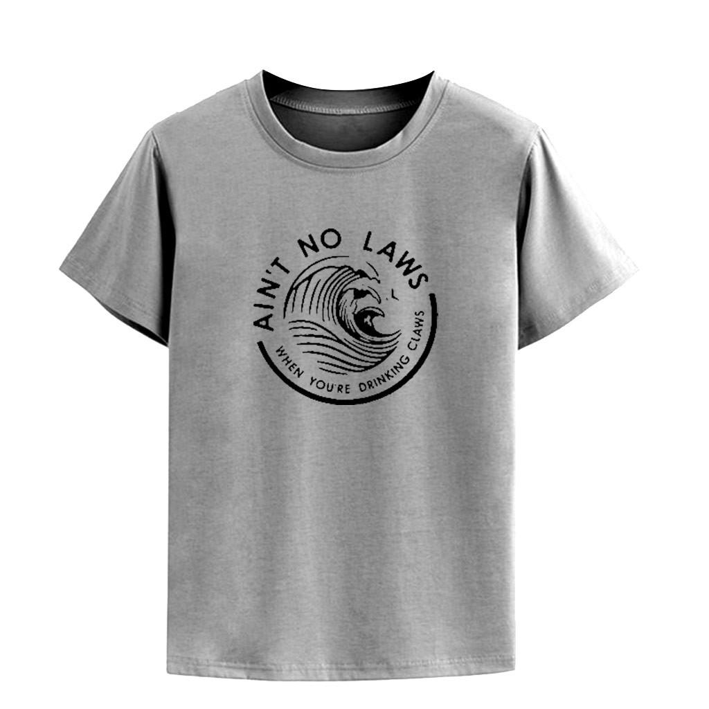 IC Women Aint No Laws When Your Drinking Claws Vintage Shirt White Claw T- shirt купить недорого — выгодные цены, бесплатная доставка, реальные отзывы  с фото — Joom