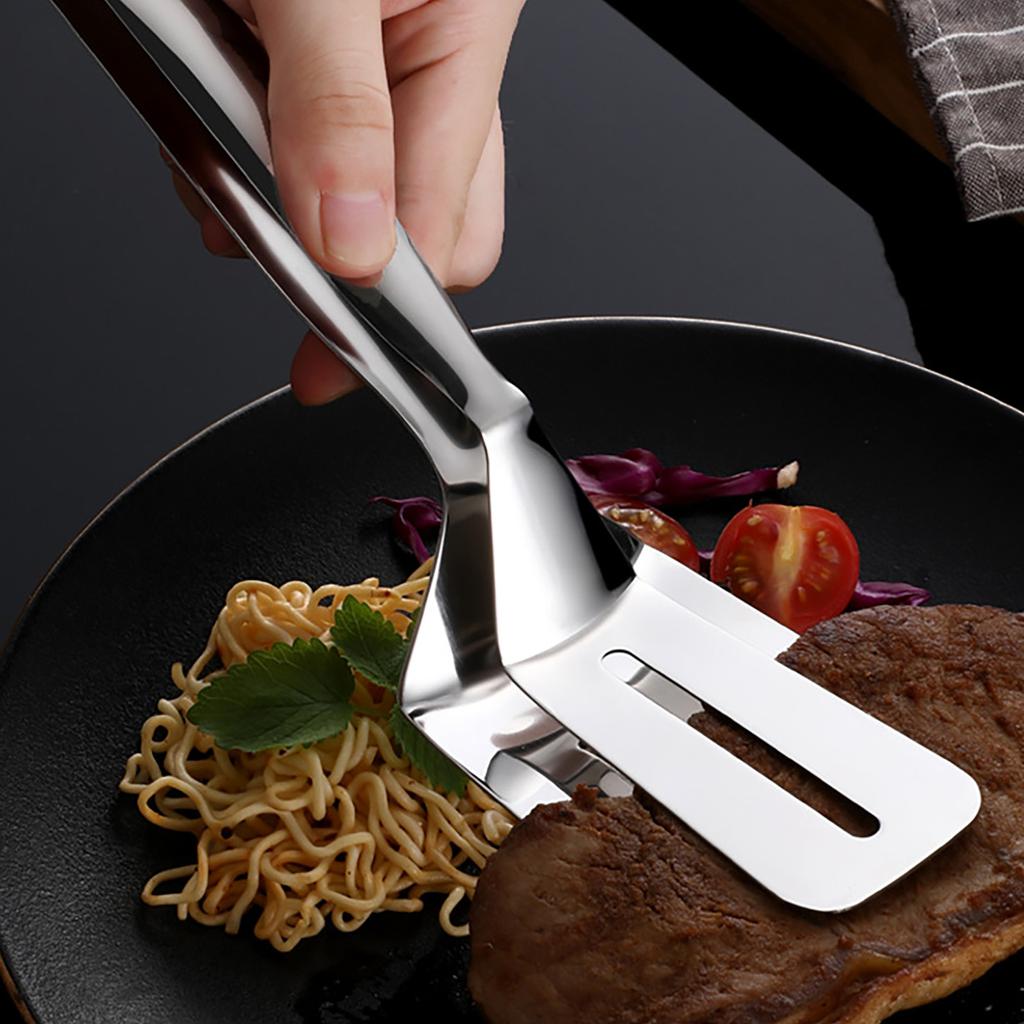 Multi-Function Stainless Steel Cooking Shovel Clip Kitchen Food Clamp Spatula Baking Tools Bread Clip