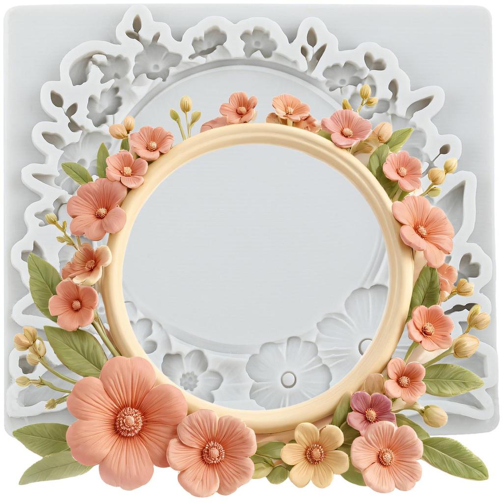 Picture Frame Silicone Molds Photo Frame Fondant Mold Cake Decorating Tools Cupcake Topper Candy Resin Clay Chocolate Gumpaste Mold