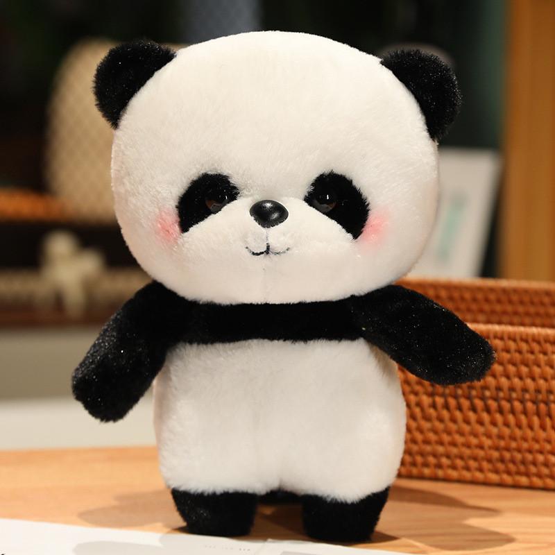 Panda Clothed With Bag Plush Toy Cartoon Stuffed Doll Decoration Gifts Kids