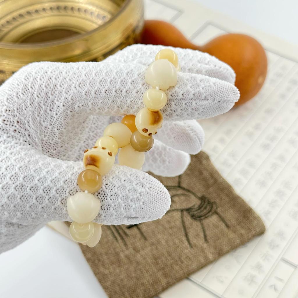 Yunmiao Pavilion Charcoal Grilled Cat Paw Cheese Bodhi Root Student Literary Bracelet