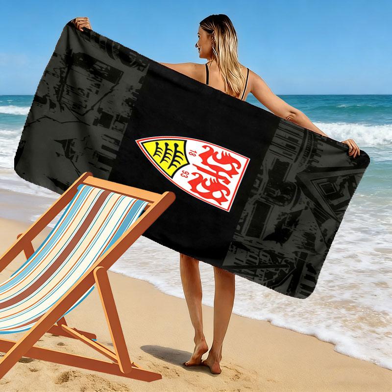 Stuttgart Pride Print Beach Towel, Large Soft Quick Dry Towel for Beach Camping Swimming