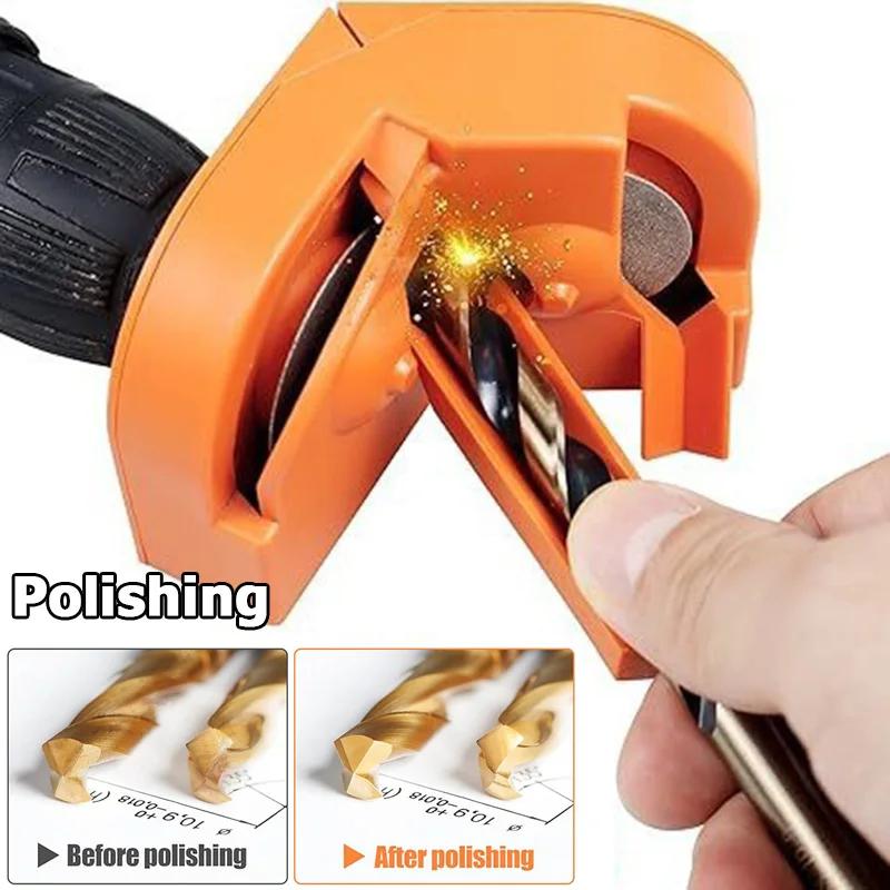 V-shaped  Dough Twists Drill Grinder Drill Bit Grinding Sharpener Electric Impact- Drill Sharpener Double-side Polish