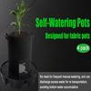 4pcs Auto Watering Plant Saucers Automatic Humidities Control Nonwoven Fabric Pot Trays for Indoor Outdoor Plant