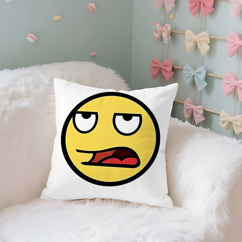 Funny EEpic Face Case Plush Fabric Soft Pillowcase Double Sided Print Cushion Cover Household Gifts