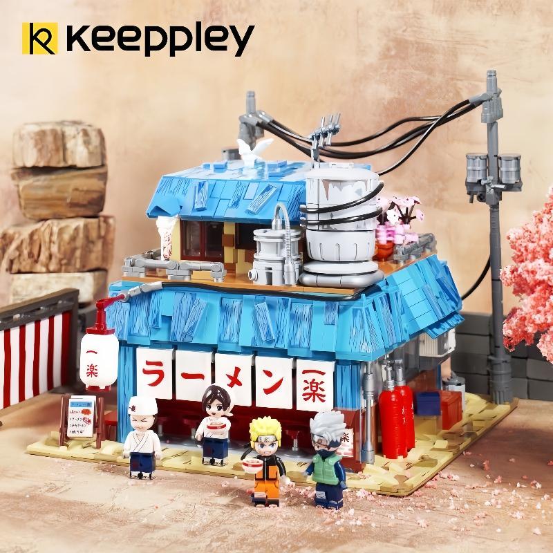 

Keeppley Naruto Breeze Series Yile Lamian Noodles Hall Assembled Construction Blocks Children S Toys Collection Model K20509 no box