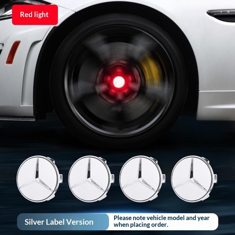 4 pieces 75mm suitable for Mercedes Benz W204 W205 AMG E210 E214 W222 magnetic levitation LED lighting hub cap lights SP3
