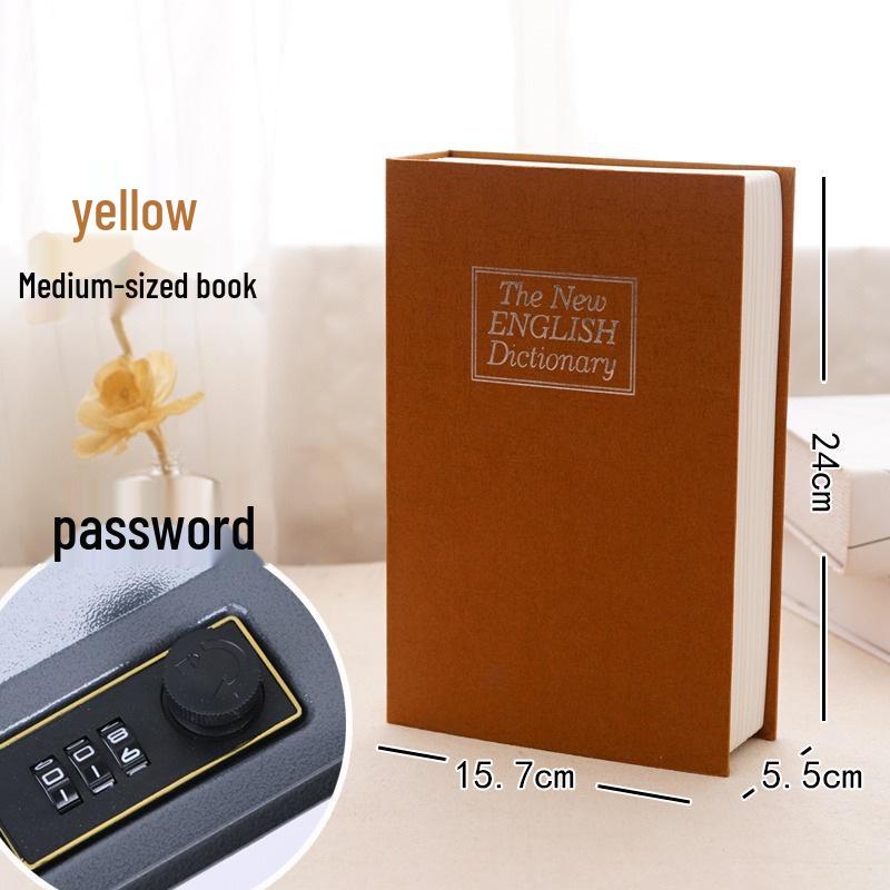 Large Combination Lock Book Safe Piggy Bank for Kids – Cute Birthday Gift for Paper Money and Coins