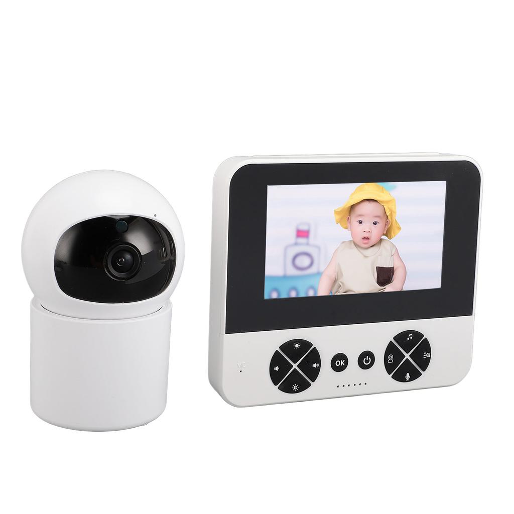 Baby Monitoring Camera 4.3in HD Screen 2 Way Intercom Night Vision Adjustable Angle Baby Monitoring