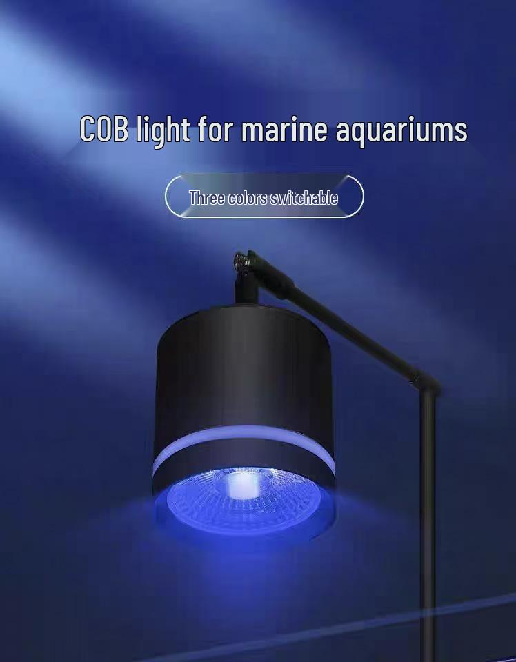 Spot LED Full Spectrum per Piante d'Acquario: Lente COB ad Alta Luminosità e a Colore Variabile con Potenziamento della Fioritura Algale