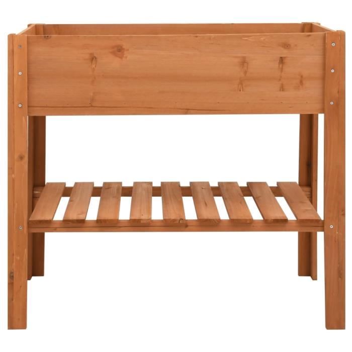 Jardinière - VIDAXL - 88x43x80 cm - Bois de sapin - Capacité 20 kg - Rectangulaire