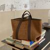 Vintage Suede Large Capacity Handbag Simple All-match Fashion Chic Tote Bags Design Casual Top Handle Shoulder Bag