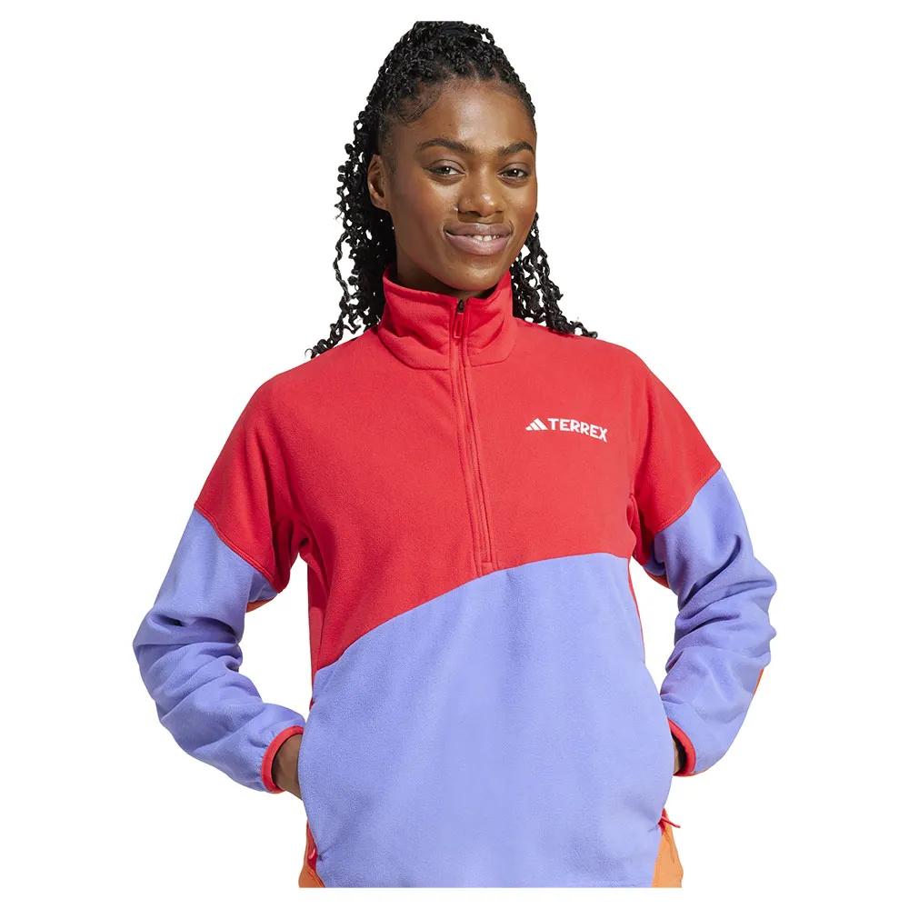 adidas Флисовая кофта с полумолнией Terrex Multi Climawarm