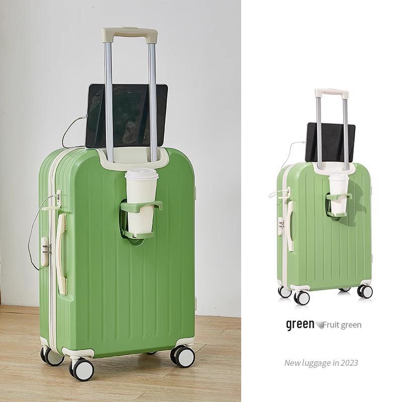 20-Inch Carry-On Suitcase with Universal Wheels, Rechargeable, for Men, Women, & Students