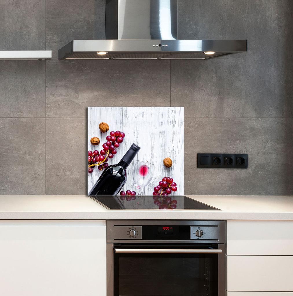 PANEL SZKLANY DO KUCHNI 65x60 Winogrono