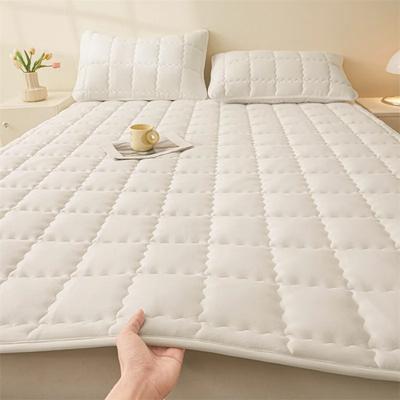 Class A Skin-friendly Abraded Mattress, Bed Mattress Padded Mattress Available In All Seasons Solid Color Grid