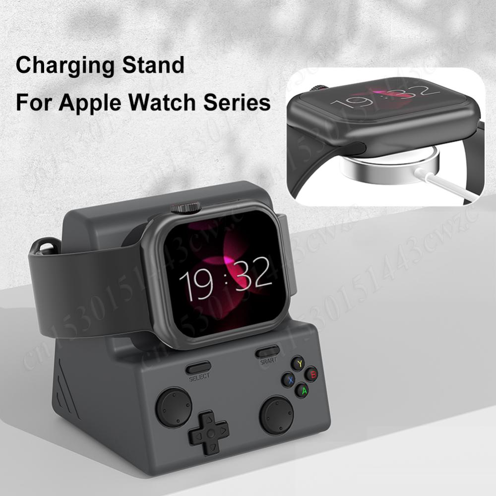Charger Stand Silicone Dock Holder Charger Cable Smartwatch Holder Desk Watch Holder for Apple Watch Series 10 9 8 7 6 5 4 3 2 1