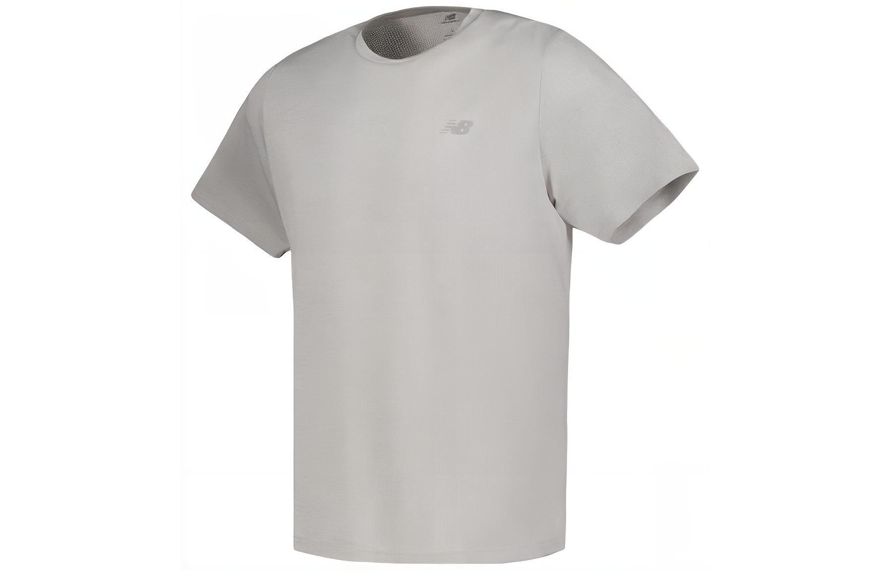 New Balance Running T Shirt Men s Gray MT41253-AG L