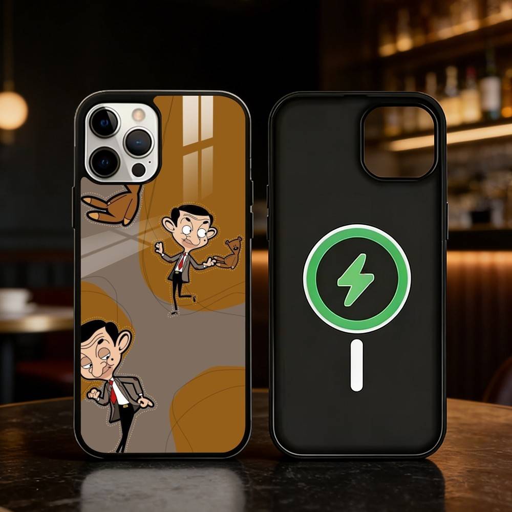 C-Classic M-Mr Bean Telefoonhoesje Voor iPhone 17/16/15/14/13/12/Plus/Pro/Max voor Magnetisch Draadloos Opladen