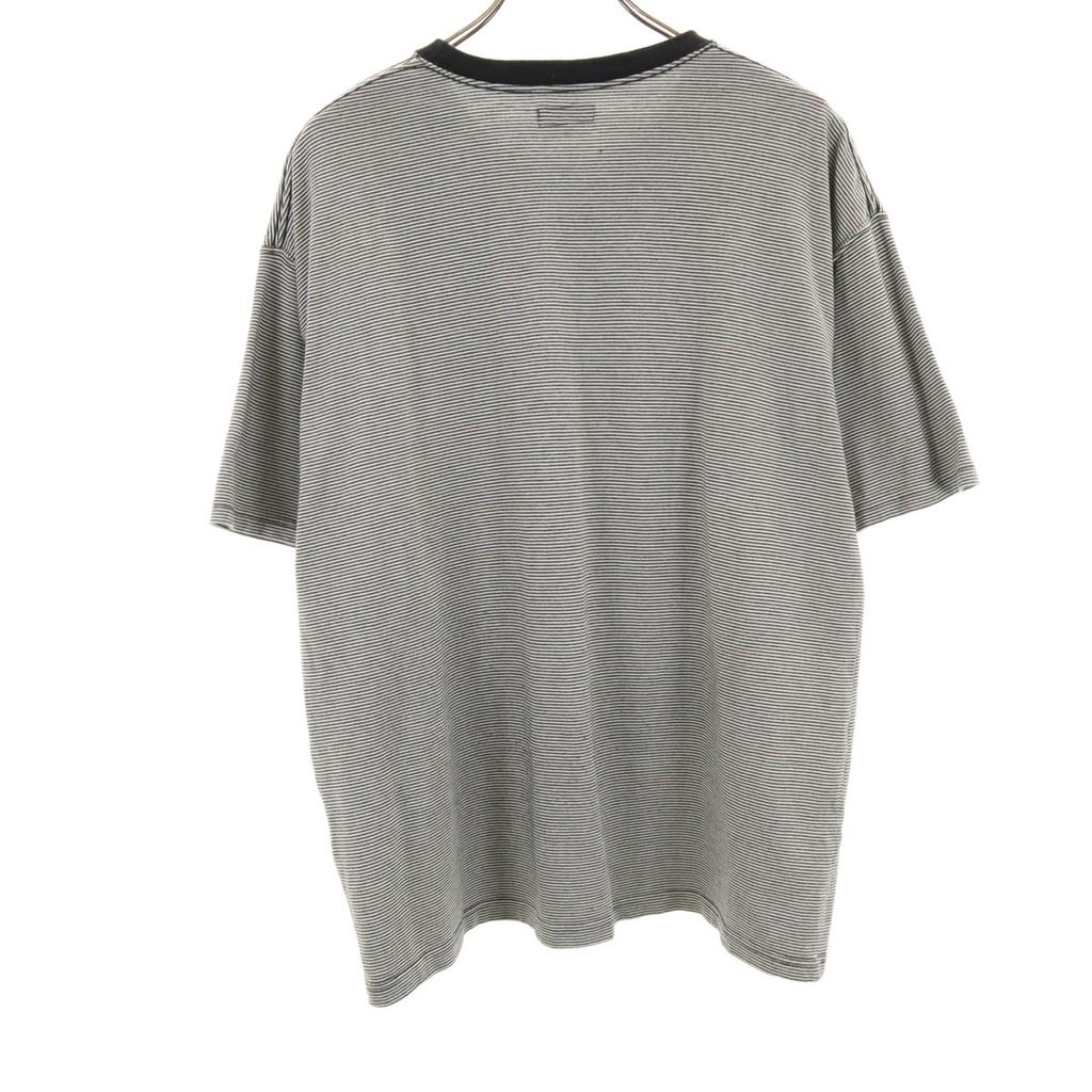 BEAMS Border Pattern Short sleeve T-shirt S Black Men's Used