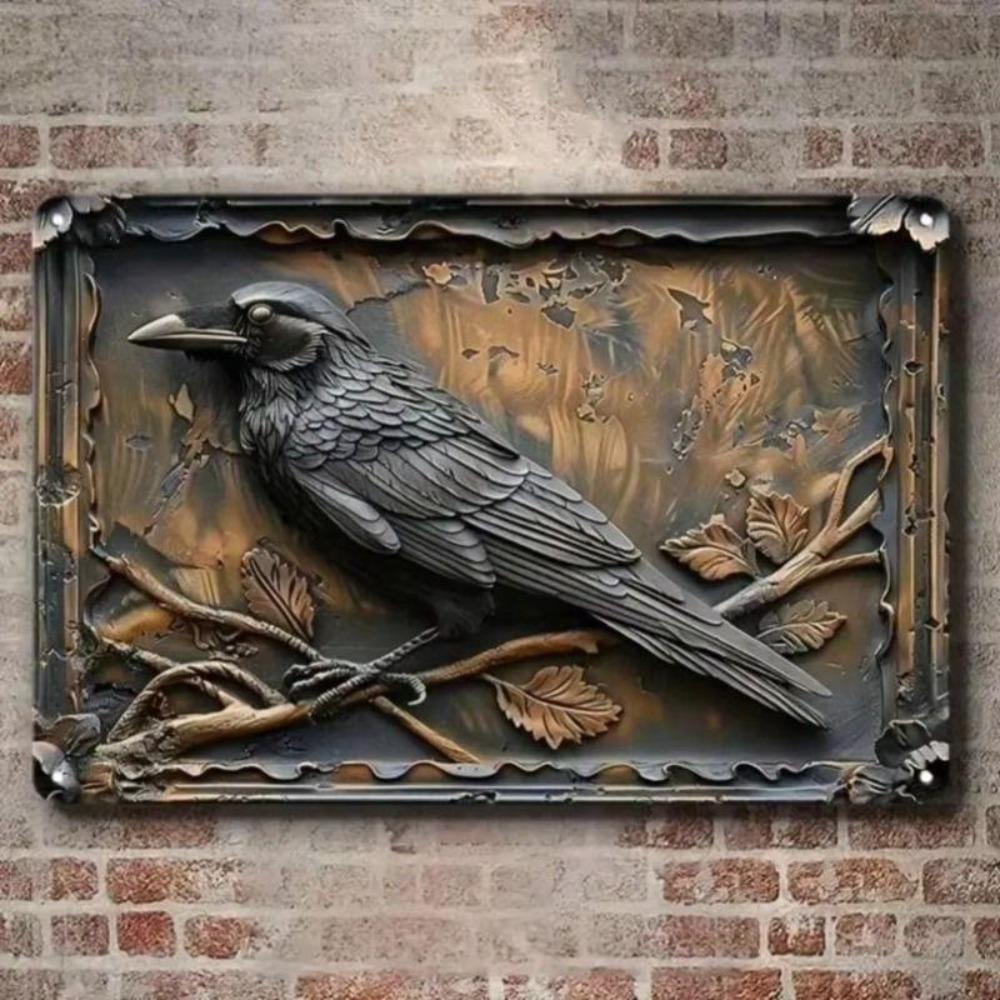 Retro Metal Tin Sign Art, Vintage Wall Decor for Living Room Garage 20x30cm