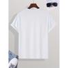 European Sizes Men's Casual "Intense Feelings" Statue Print Crew Neck Short Sleeves T-shirts For Summer