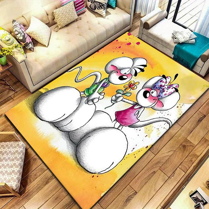 Diddl Carpet Rug for Living Room Bedroom Home Sofa Decoration,Kids play Non-slip Floor Mat