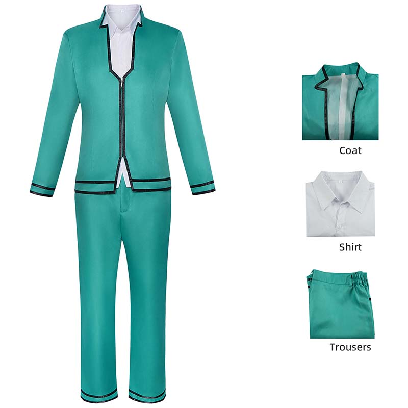 Saiki Kusuo Cosplay Costume Men No Sai-nan School Uniform Suit  Anime Disastrous Life Of Saiki K.outfits For Halloween Comic Con