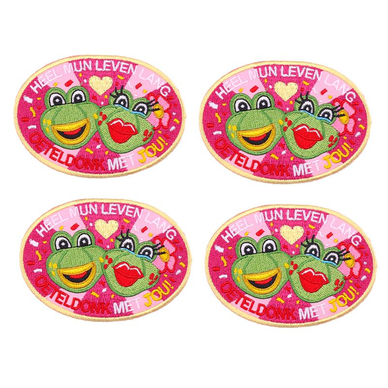 10pcs /Lots Netherland Carnival Patch Netherland Oeteldonk Emblem Full Embroidered Patches Iron On Patches For Clothing Sew Diy 