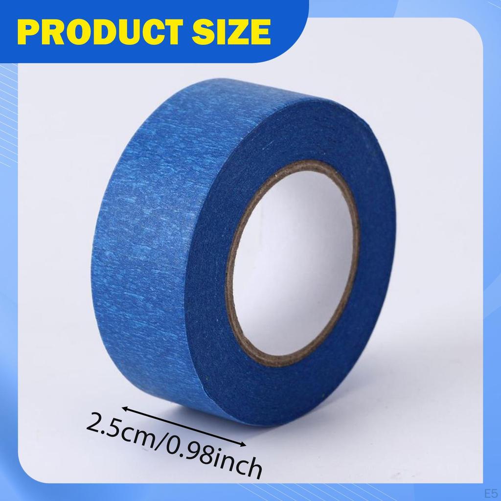 5 Rolls Masking Tape 1 Inch X 65.6 Ft for Painting Painters Coding DIY Projects