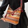 High End Ethnic Style Bag for Women New Commuter Tote Bag for Women Ins Large Capacity Single Shoulder Crossbody Bag for Women